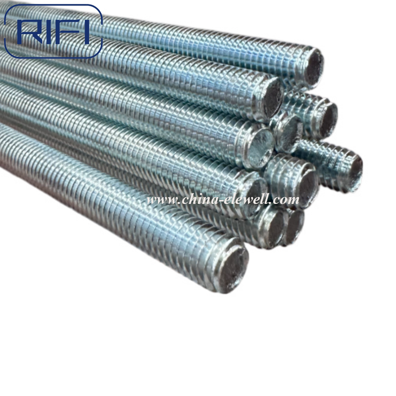 Threaded Rod Zinc Plated Carbon Steel Threaded Rod 1/4
